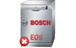 ошибка Е09 В посудомойках Бош