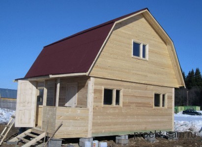 дешевый деревянный проект дома