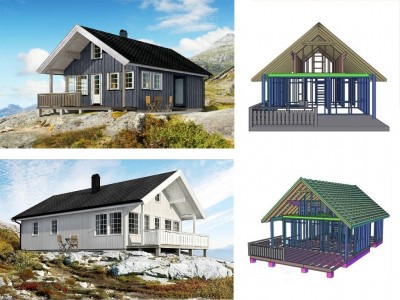 проект каркасного норвежского дома