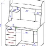 чертеж стола