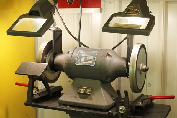 A bench grinder allows two different setups for sharpening.