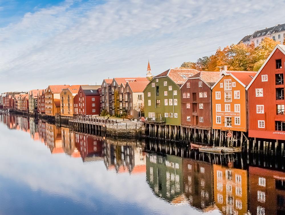 Trondheim in autumn Norway