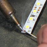 Tinning a soldering pad