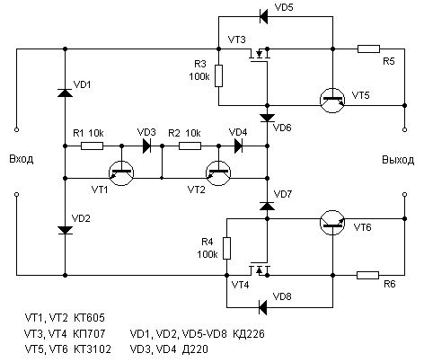 Тс106 10 схема простого регулятор напряжения