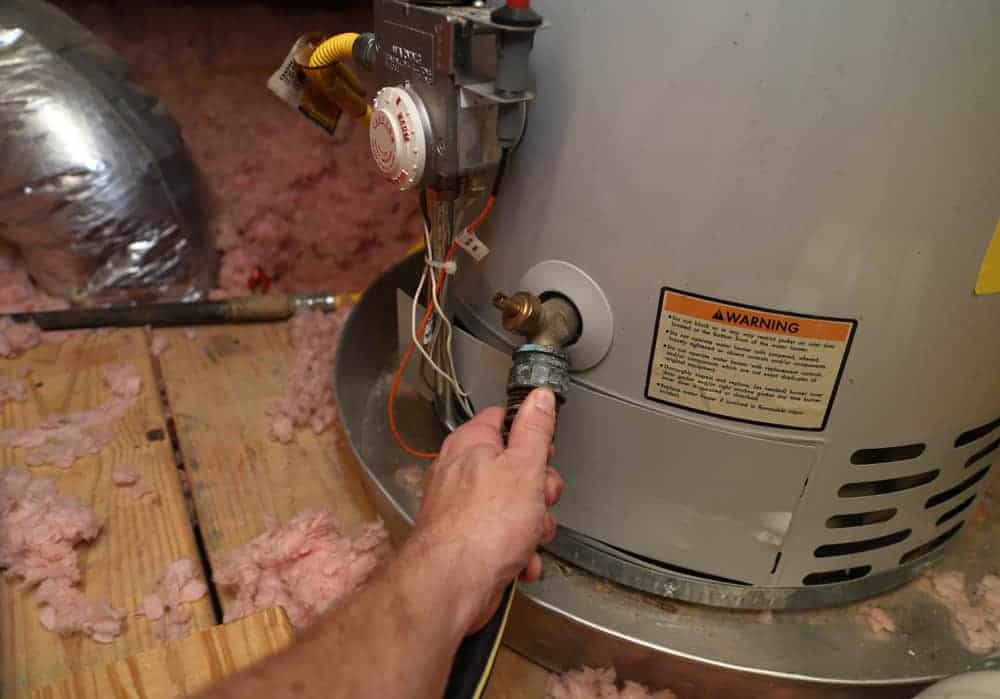 Flush the water heater