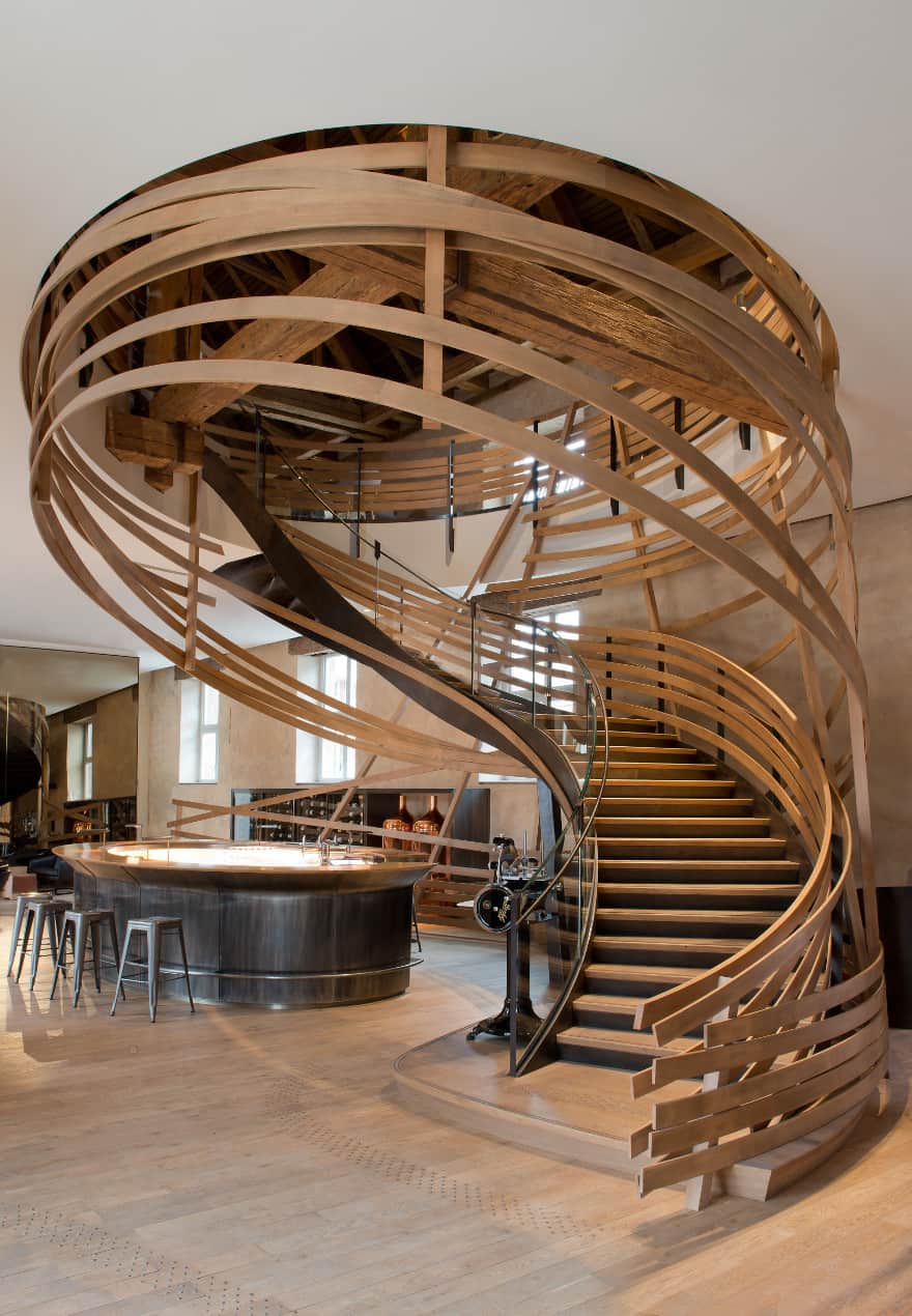 Les Haras brasserie staircase