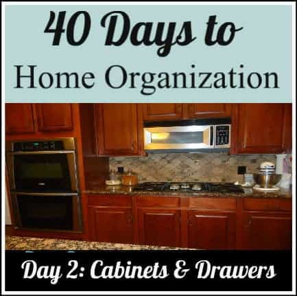 organize your cabinets and drawers
